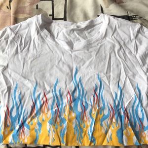 Flame crop top